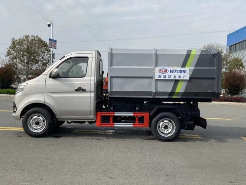 國六3方 藍(lán)牌長(zhǎng)安 掛桶垃圾車